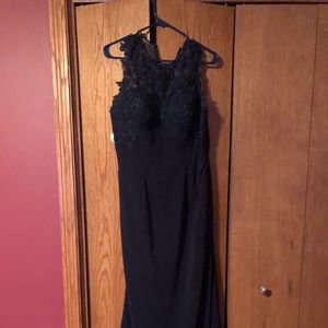 Navy blue bridesmaid dress